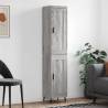 Highboard Grey Sonoma 34.5x34x180 cm Engineered Wood Colour grey sonoma Quantity in Package 1 Model 1 wood door 