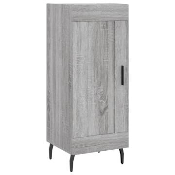 Stylish Highboard Grey Sonoma - 34.5x34x180 cm - Hipomarket