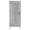 Stylish Highboard Grey Sonoma - 34.5x34x180 cm - Hipomarket