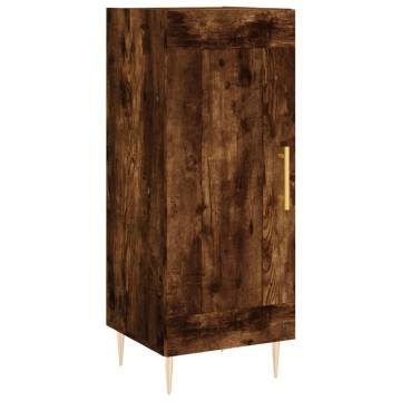 Stylish Highboard in Smoked Oak - 34.5x34x180 cm | HipoMarket