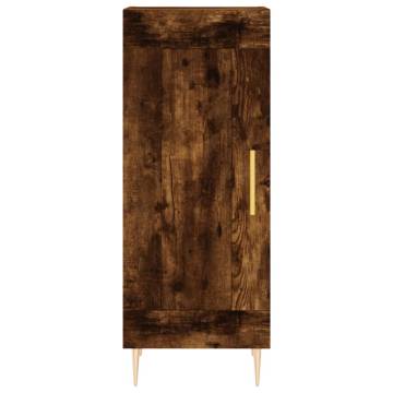 Stylish Highboard in Smoked Oak - 34.5x34x180 cm | HipoMarket