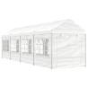 Gazebo with Roof White 8.92x2.28x2.69 m Polyethylene Size 8.92 x 2.28 x 2.69 m 