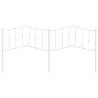 Stylish Metal Headboard White - 193 cm | Hipo Market