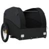 Sturdy Black Bike Trailer - 30 kg Iron Cargo for Easy Transport