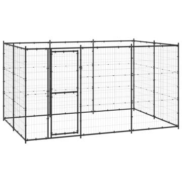 Durable Outdoor Dog Kennel - Steel 7.26 m² | HiPo Market