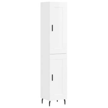 Elegant Highboard High Gloss White - Stylish Storage Solution