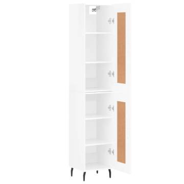 Elegant Highboard High Gloss White - Stylish Storage Solution