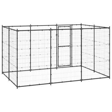 Durable Outdoor Dog Kennel - Steel 7.26 m² | HiPo Market