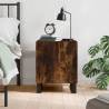 Bedside Cabinet Smoked Oak 40x40x50 cm Engineered Wood Colour smoked oak Quantity in Package 1 