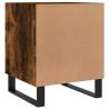 Bedside Cabinet Smoked Oak - Modern Engineered Wood Storage