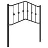 Stylish Black Metal Headboard for 80 cm Beds | HipoMarket