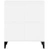 Stylish White Sideboard 60x35x70 cm - Durable Engineered Wood