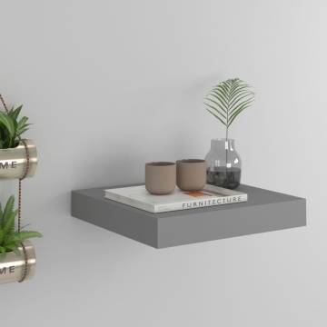 Stylish Floating Wall Shelf Grey 23x23.5 cm - HipoMarket