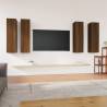 TV Cabinets 4 pcs Brown Oak 30.5x30x110 cm Engineered Wood Colour brown oak Quantity in Package 4 Height 110 cm 