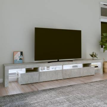 LED TV Cabinet Concrete Grey - Stylish & Practical | HipoMarket