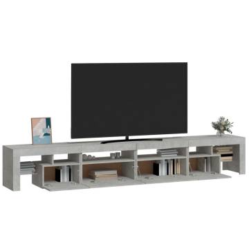 LED TV Cabinet Concrete Grey - Stylish & Practical | HipoMarket