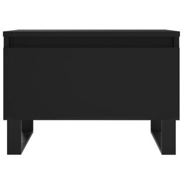 Elegant Black Coffee Table - Engineered Wood | Hipo Market