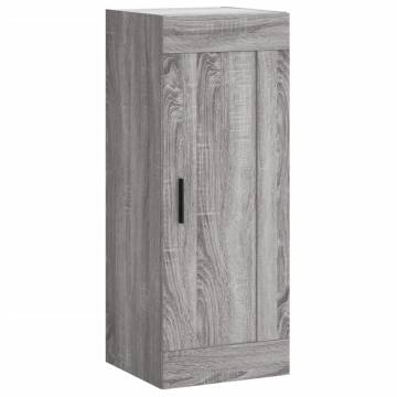 Wall Mounted Cabinet Grey Sonoma - Elegant Storage Solution