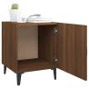 Elegant Brown Oak Bedside Cabinet | Premium Engineered Wood