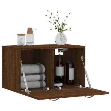 Wall Cabinet Brown Oak 60x36.5x35 cm - Durable & Stylish