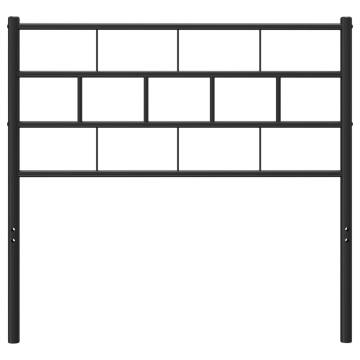 Stylish Black Metal Headboard - 100 cm | Hipomarket