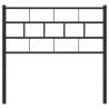 Stylish Black Metal Headboard - 100 cm | Hipomarket