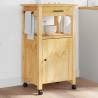 Kitchen Trolley MONZA - Solid Pine Wood | 48x40x90 cm