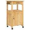 Kitchen Trolley MONZA - Solid Pine Wood | 48x40x90 cm