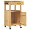 Kitchen Trolley MONZA - Solid Pine Wood | 48x40x90 cm