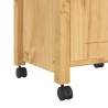 Kitchen Trolley MONZA - Solid Pine Wood | 48x40x90 cm