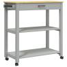 Kitchen Trolley MONZA - Pine Wood Storage Solution | HipoMarket