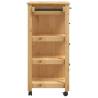 Kitchen Trolley MONZA - Solid Wood Pine, Vintage Style | Hipo Market