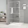 Walk-in Shower Wall Silver 100x195 cm Clear ESG Glass Colour silver Size 100 x 195 cm Model transparent 