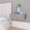 Floating Nightstand Concrete Grey 40x30x15 cm Engineered Wood Colour concrete grey Quantity in Package 1 