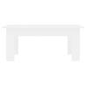 Elegant White Coffee Table - 100x60x42 cm | HipoMarket