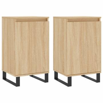 Sideboards 2 pcs Sonoma Oak | Stylish Home Storage