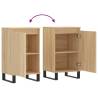 Sideboards 2 pcs Sonoma Oak | Stylish Home Storage