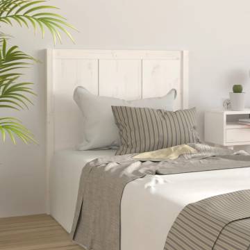 White Bed Headboard - Solid Pine Wood | Hipomarket UK