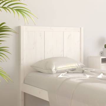 White Bed Headboard - Solid Pine Wood | Hipomarket UK