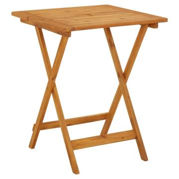 Folding Garden Table - Solid Acacia Wood | HipoMarket