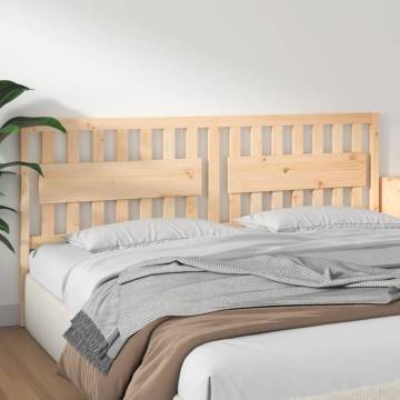 Stylish Solid Wood Pine Bed Headboard - 205.5x4x100 cm