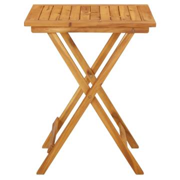 Folding Garden Table - Solid Acacia Wood | HipoMarket