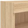 Stylish TV Cabinet with LED Lights - Sonoma Oak