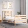 Solid Wood Bed Frame with Headboard - Single Size | HipoMarket