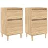 Sonoma Oak Bedside Cabinets - Elegant Design for Your Bedroom