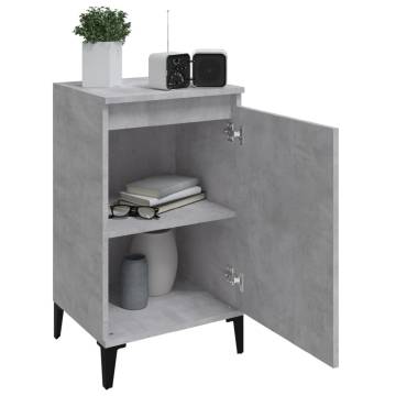 Trendy Concrete Grey Bedside Cabinet - 40x35x70 cm