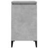 Trendy Concrete Grey Bedside Cabinet - 40x35x70 cm