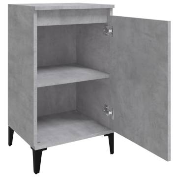 Trendy Concrete Grey Bedside Cabinet - 40x35x70 cm