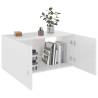 High Gloss White Wall Mounted Cabinet | Stylish Storage Solution