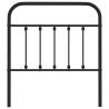 Stylish Metal Headboard Black 80 cm - Hipomarket